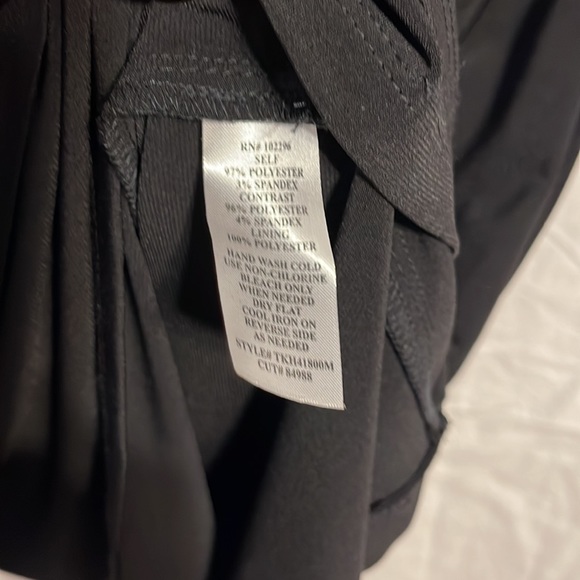 Connected Apparel Dress 8 Black Sparkle Drape Nwot Stretch Formal Mother Bride - Picture 5 of 10